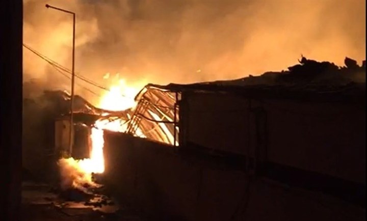 Aydın'da su fabrikasında yangın