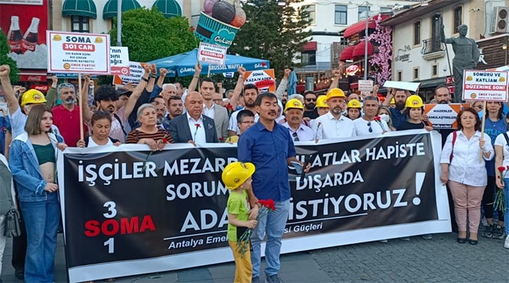 Antalya'da Soma anması: Unutmamak, unutturmamak hepimizin görevidir