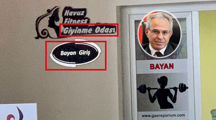 AKP’li Şahin ‘tam bir deli’ demişti: Rektör Özaydın, ‘soyunma odası’ tabelasını, ‘giyinme odası’ şeklinde değiştirdi