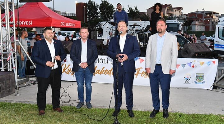 Kuzey Makedonya İçişleri Bakanı, Çiğli Belediyesi festivaline Katıldı