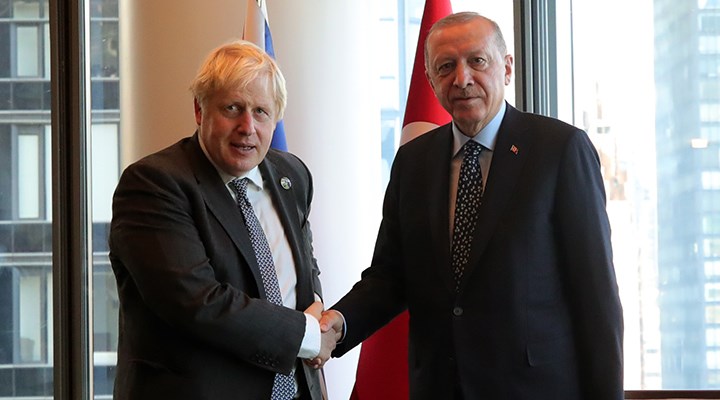 Tayyip Erdoğan, Boris Johnson ile görüştü