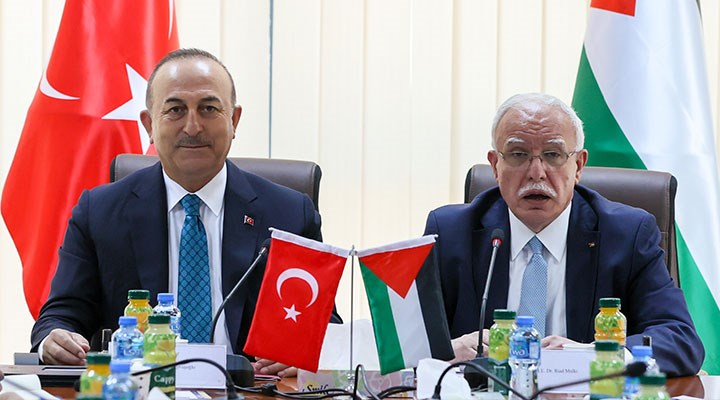 Çavuşoğlu, Filistin Dışişleri Bakanı Riyad el-Maliki ile görüştü