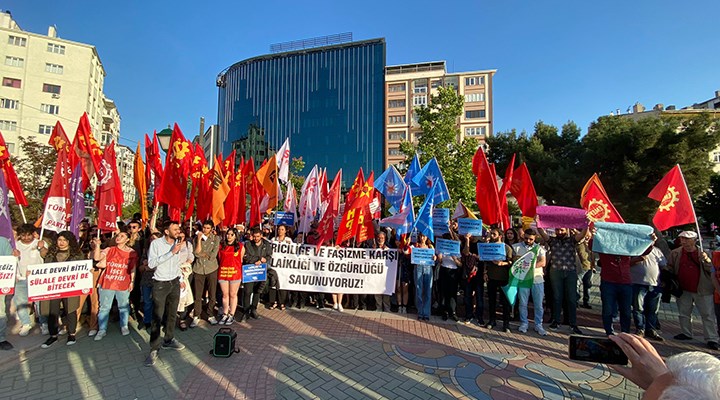Eskişehir'de sosyalislerden ortak eylem: Gericiliğe ve faşizme karşı laikliği ve özgürlüğü savunuyoruz