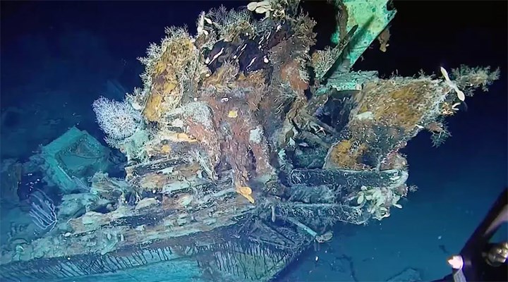 Karayip Denizi'nde bulunan hazine yüklü geminin yeni görüntüleri yayınlandı