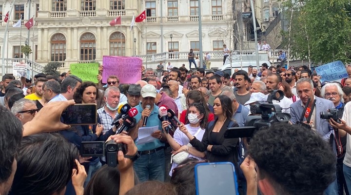 Fetihtepeli yurttaşlar, AKP'li Beyoğlu Belediyesi önünde: Rantsal dönüşüm istemiyoruz!
