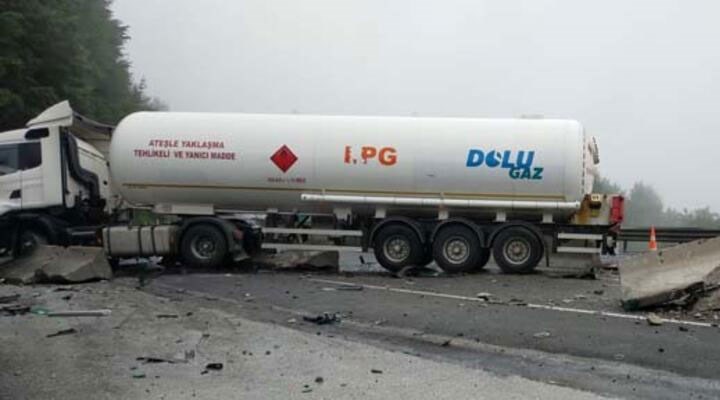 Bolu Dağı’nda tanker kazası: Ankara yönü kapandı