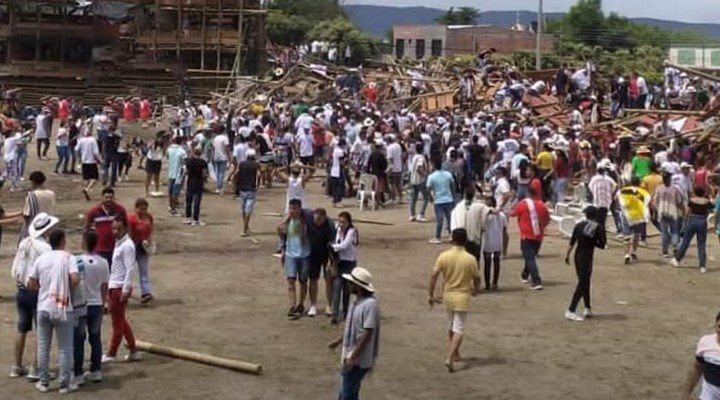 Kolombiya'da boğa güreşi festivalinde tribün çöktü: En az 4 ölü, yüzlerce yaralı