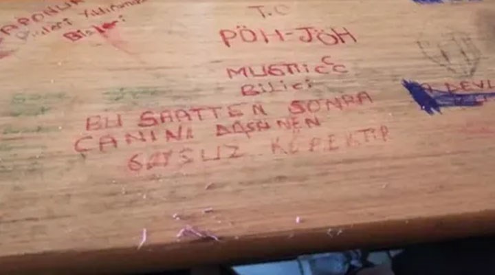 Kürt öğrencinin sırasına ırkçı yazı: Dosya işlemden kaldırıldı