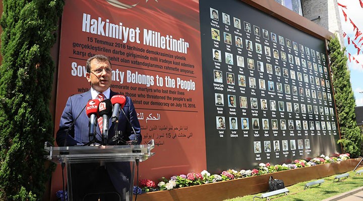 İmamoğlu, 15 Temmuz töreninde konuştu: "Tehdit henüz kalkmamıştır"