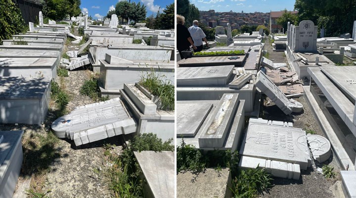 Hasköy Yahudi Mezarlığı'ndaki saldırı: 5 çocuk gözaltına alındı