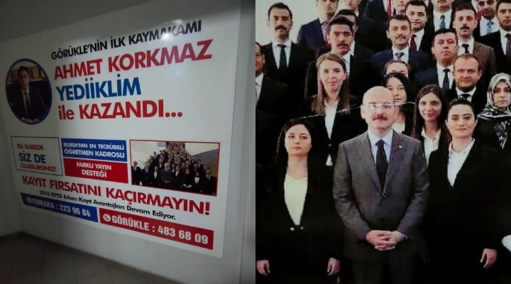 Süleyman Soylu, KPSS skandalında adı geçen Yediiklim'in tanıtım afişinde