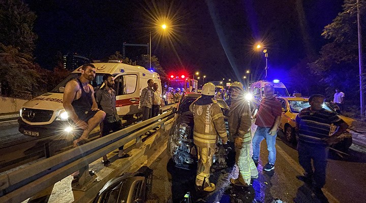 Beşiktaş'ta zincirleme kaza: 7 yaralı
