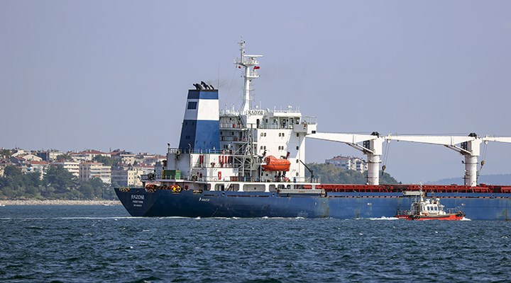 Lübnan, Ukrayna'dan çıkan ilk tahıl gemisi Razoni'yi kabul etmedi