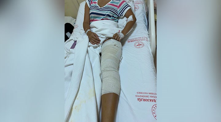 Rize'de, denizde yüzen bir kadının bacağına yorgun mermi isabet etti