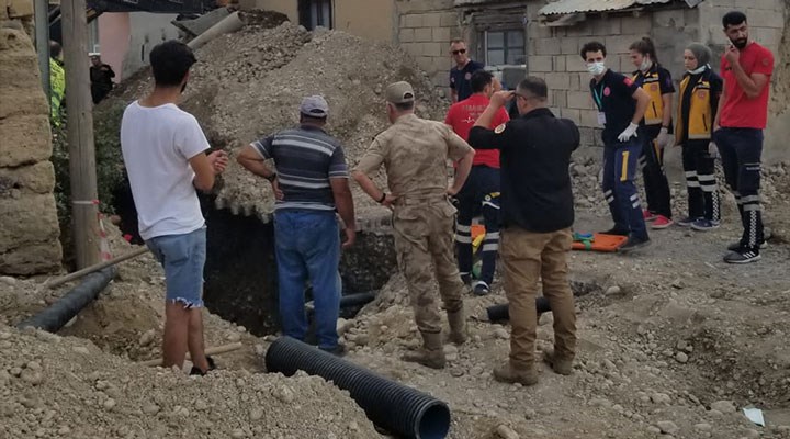 Erzincan'da kanalizasyon çalışması sırasında göçük: 1 işçi toprak altında kaldı