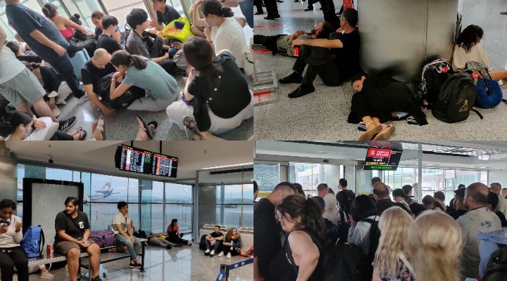 İstanbul Havalimanı'na inemeyen uçaklardaki yolcular, geceden bu yana İzmir’de bekletiliyor