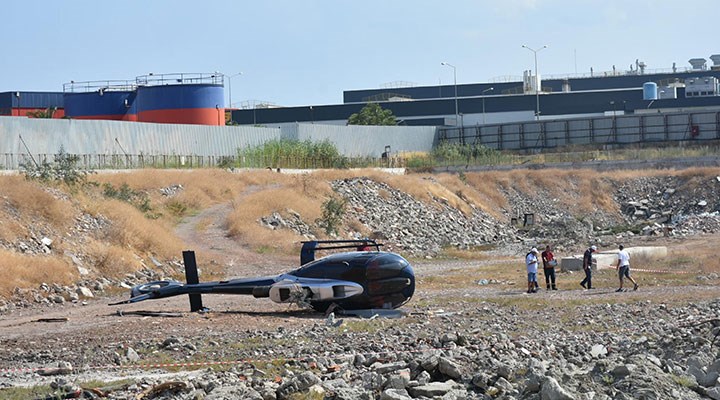 İzmir'de helikopter kazası: 2 yaralı