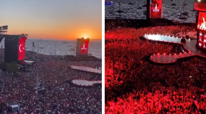 Kurtuluşun 100. yılı coşkusu: İzmirliler Tarkan konseri için Gündoğdu'ya akın etti