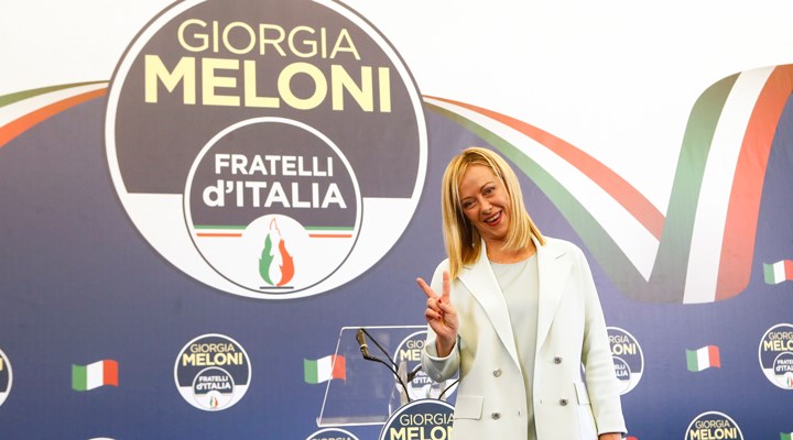 İtalya'daki seçimlerde birinci çıkan aşırı sağcı Meloni'den açıklama