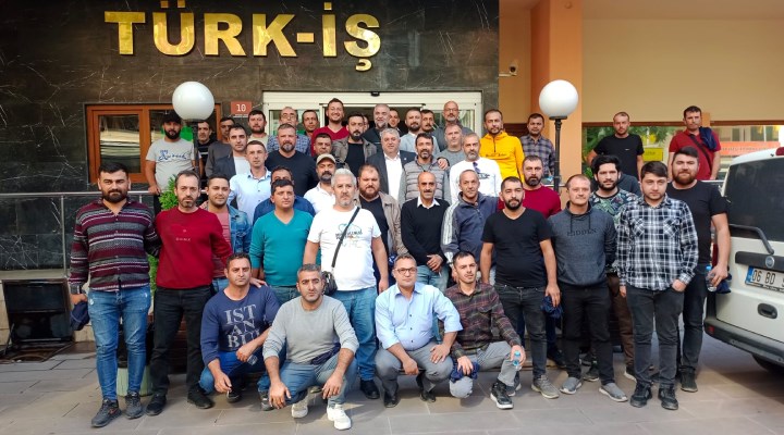 Atışkan Alçı işçileri Türk- İş Genel Merkezi'nde: "Mücadelemiz devam edecek"