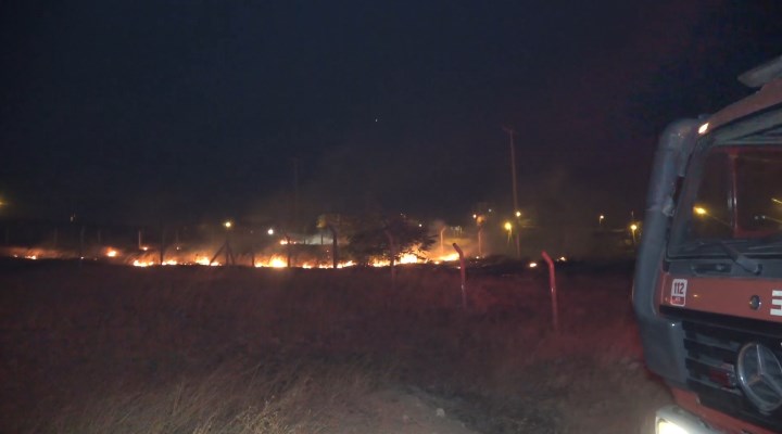 Kırıkkale'de anız yangını