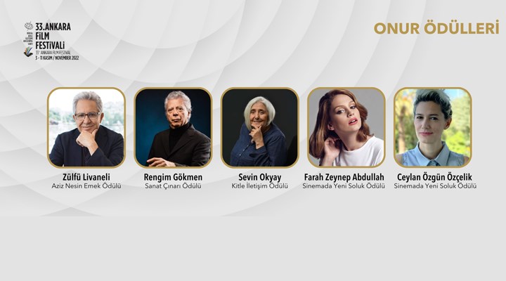 33. Ankara Film Festivali’nin 'Onur Ödülleri' açıklandı