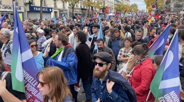 Fransa’da on binlerce kişi, hayat pahalılığını protesto etti