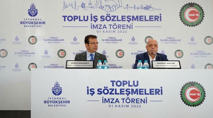 İBB, Türk-İş ve Hak-İş ile toplu iş sözleşmesi imzaladı