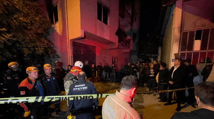 Bursa'da bir evde yangın: 8'i çocuk 9 ölü