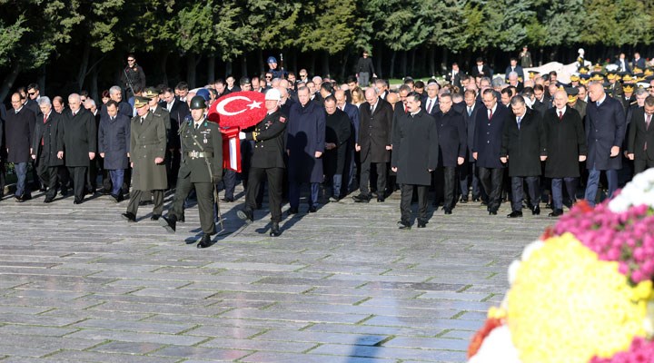 Devlet erkanı Atatürk’ün hayata vedasının 84. yıldönümünde Anıtkabir'e çıktı