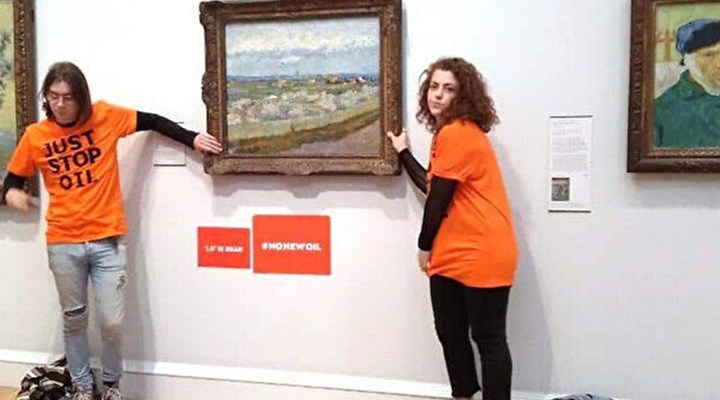 ‘Van Gogh tablosu’ protestosuna ceza