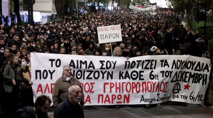 Yunanistan, 16 yaşında polis tarafından öldürülen Alexis'i unutmadı