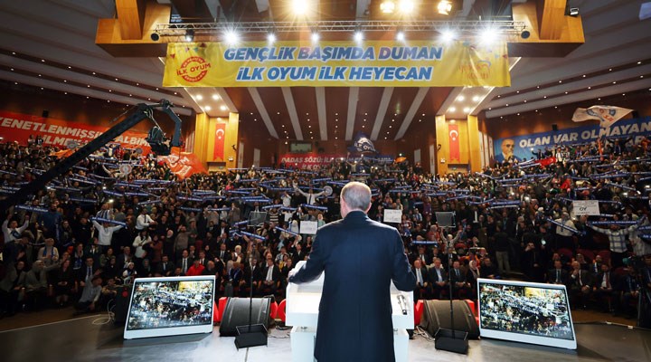 Erdoğan için üniversitede ‘İlk Oyum AK Parti'ye İlk Oyum Erdoğan'a’ etkinliği: Altılı Masa’yı hedef aldı