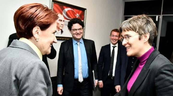 Akşener, Almanya'nın AB İşleri Bakanı Lührmann ile görüştü