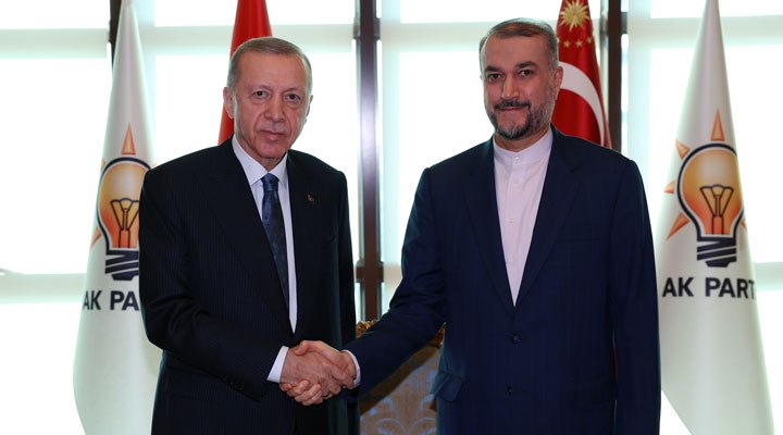 Parti devletinden manzaralar: Erdoğan, AKP Genel Merkezi'nde İran Dışişleri Bakanı ile görüştü