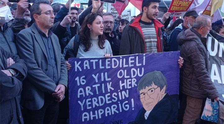 Hrant Dink, katledilişinin 16'ncı yılında İzmir'de anıldı