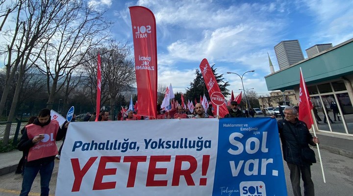 SOL Parti’den Bursa’da eylem: Yoksulluğa, gericiliğe yeter, gönderelim!