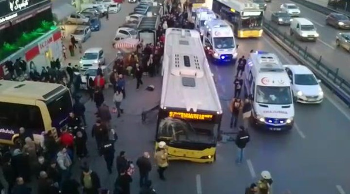 Bahçelievler'de İETT otobüsü durağa girdi: 1 ölü 5 yaralı