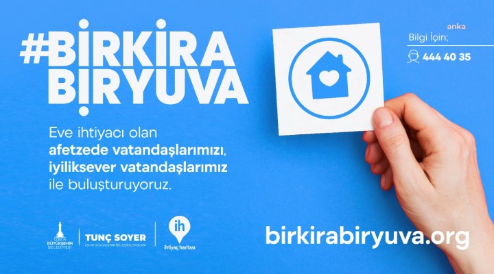 İzmir'de depremzedeler için “Bir Kira Bir Yuva” kampanyası başlatıldı