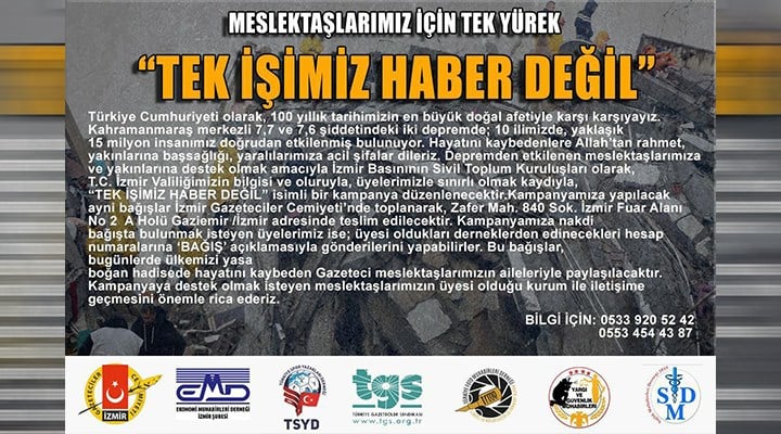 İzmirli gazetecilerden meslektaşları için dayanışma