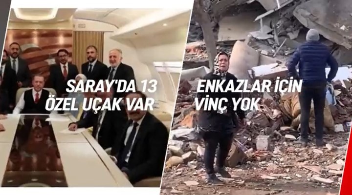 CHP'den deprem videosu: 'Kendine var, millete yok. Çok itibarlılar çok'