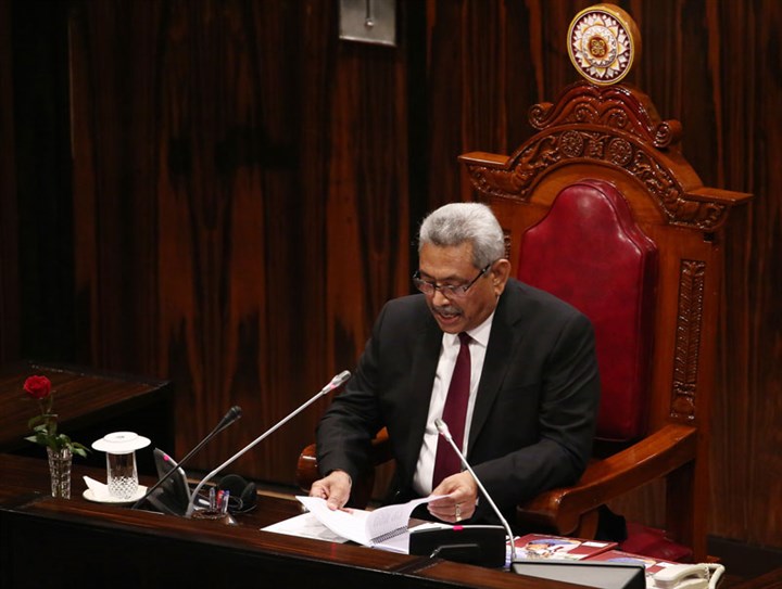 Sri Lanka Devlet Başkanı Gotabaya Rajapaksa