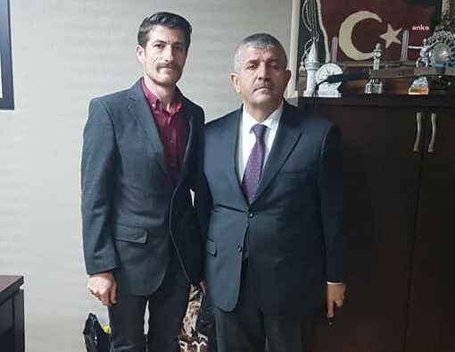 MHP Karaburun İlçe Başkanı Erkan Özen ve MHP İzmir İl Başkanı Veysel Şahin- ANKA