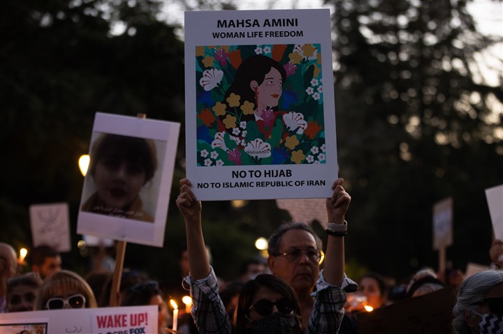 ABD'de Mahsa Emini'nin ölümü üzerine protesto gösterisi düzenlendi/AA