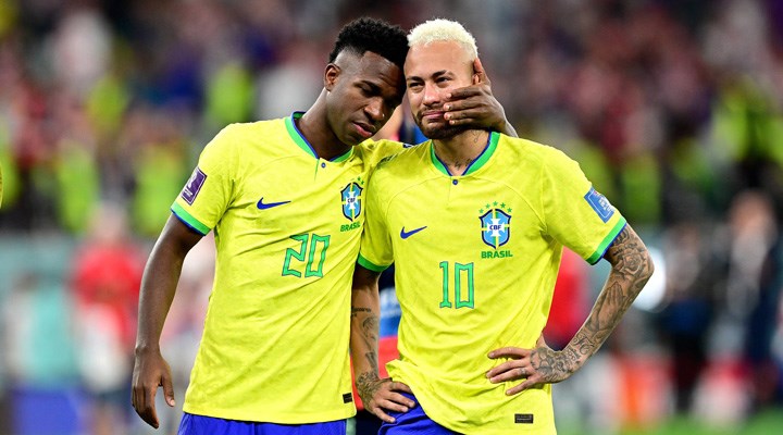 Neymar ve Vinicius Junior'dan beklenti yüksekti ancak Brezilya çeyrek finalde turnuvaya veda etti.