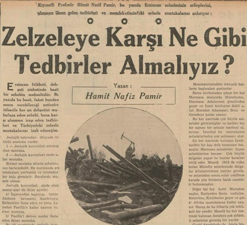 Tan Gazetesi, 6 Ocak 1940