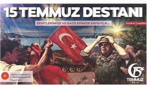 Image of an American soldier used in official posters for July 15 ceremonies in Turkey