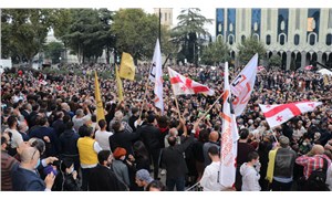 Gürcistan'da seçim sonuçlarını kabul etmeyen muhalefet eyleme geçti