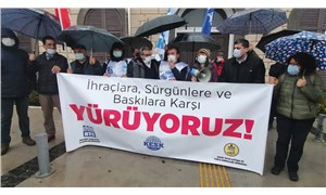 BTS ve Haber Sen üyelerinin İzmir’den Ankara’ya yürüyüşü başladı