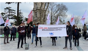 SOL Partililer, ABD donanmasının Karadeniz’e gelişini Dolmabahçe’de protesto etti: Yankee go home!
